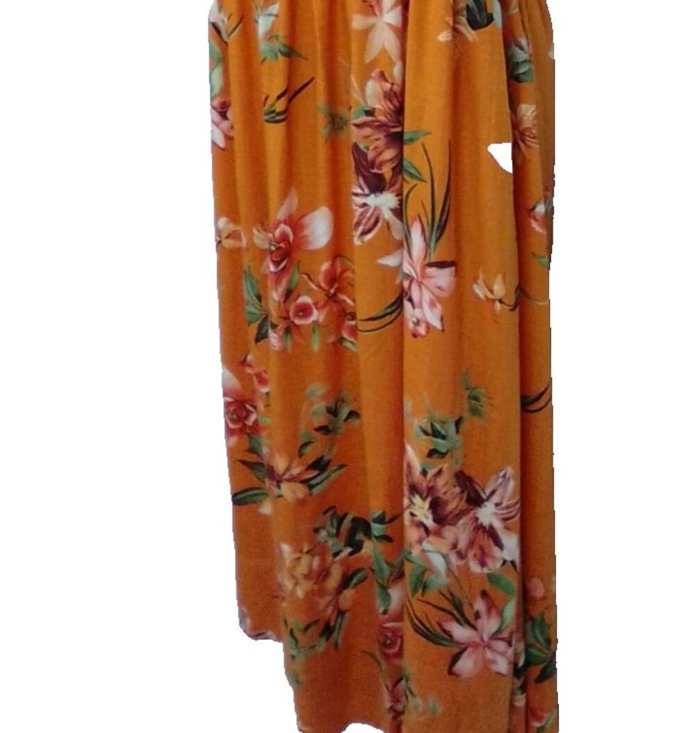 Leekeway Women's Summer Sleeveless Boho Halter Beach Dress Open Back Large - Picture 5 of 6